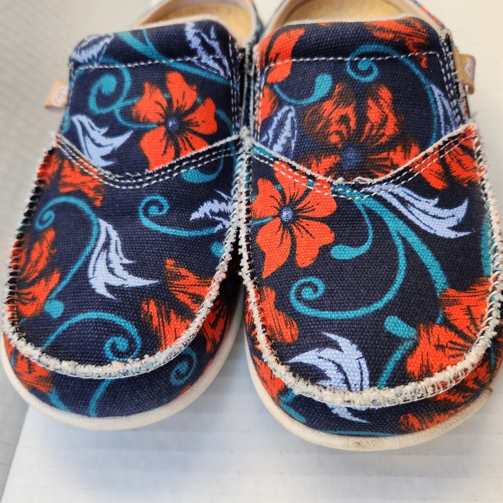 Spenco Siesta Solstice Poppy Print Floral Women's Size 5 Slip On Mules - Picture 4 of 7